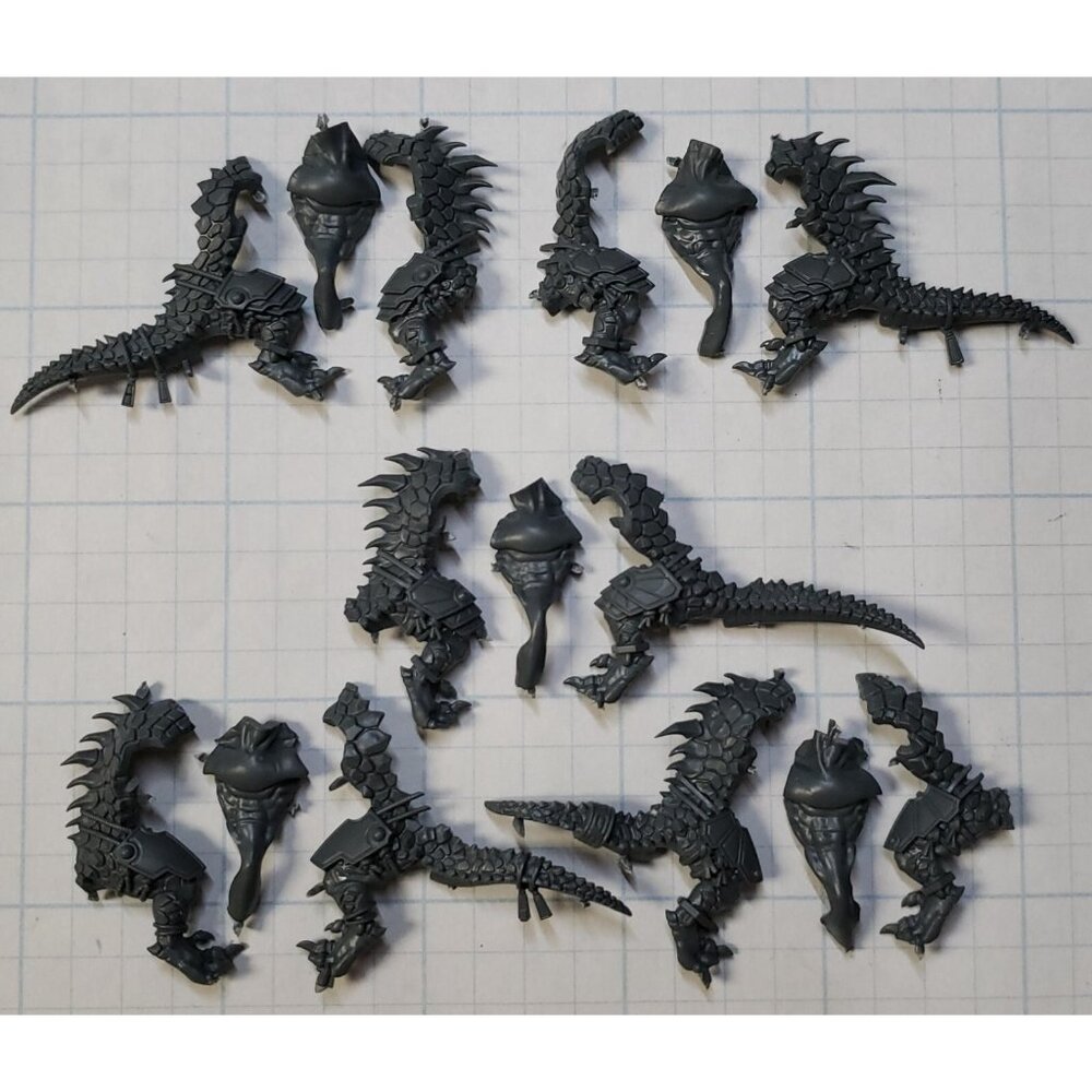 Warhammer Seraphon Bits Saurus Warrior Scaled Torso Legs Tail x5 Set B